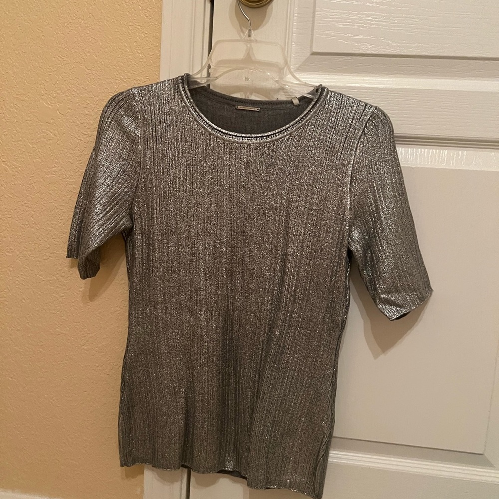 Elie taharie Silver blouse